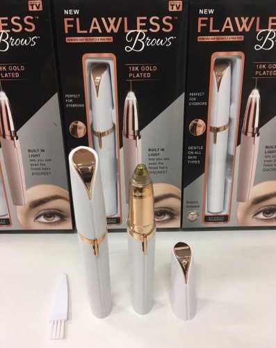 Жіночий тример-коректор для брів Flawless Brows, точне видалення волосків