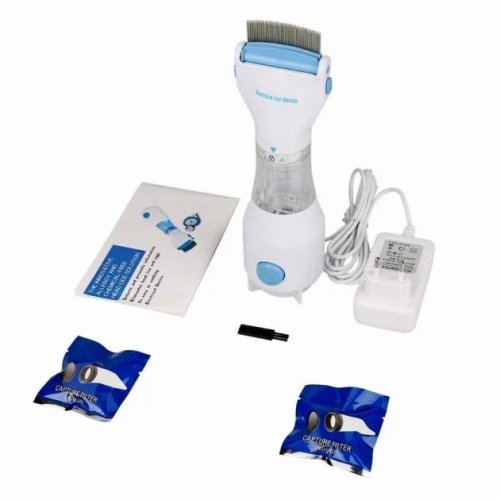 Електричний гребінець V-Comb Licetec від вошей/бліх/гнід, сталева насадка-розчіска