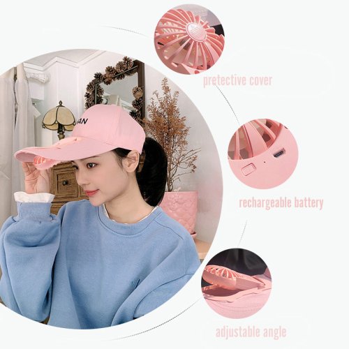 Літня бейсболка-кепка з вентилятором Fan, охолоджувальна з обдувом, акумуляторна