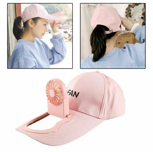 Літня бейсболка-кепка з вентилятором Fan, охолоджувальна з обдувом, акумуляторна