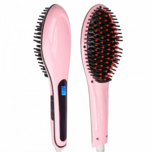 Електрощітка-випрямляч Fast Hair Straightener HQT-906 для укладки, LED-дисплей, регулятор температури