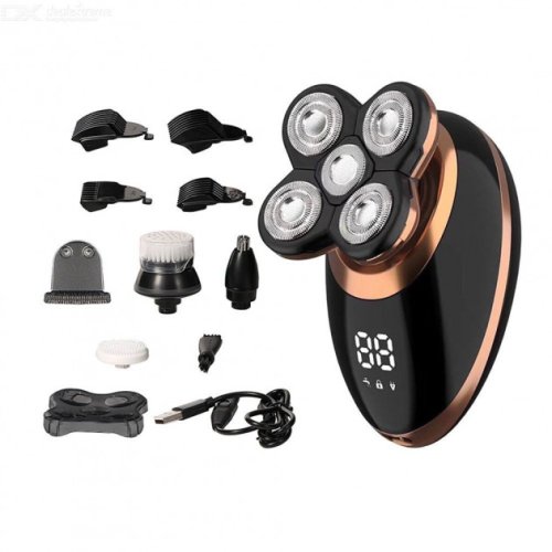 Бездротова електробритва VGR V-316 для чоловіків, вологостійка, для сухого та вологого гоління