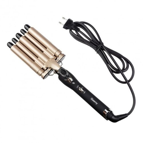 Плойка-щипці Gemei GM-2933 «5 хвиль» для локонів, керамічне покриття