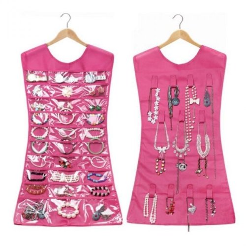 Двосторонній підвісний органайзер‑сукня для прикрас і аксесуарів, багатофункціональний