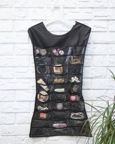 Двосторонній підвісний органайзер‑сукня для прикрас і аксесуарів, багатофункціональний