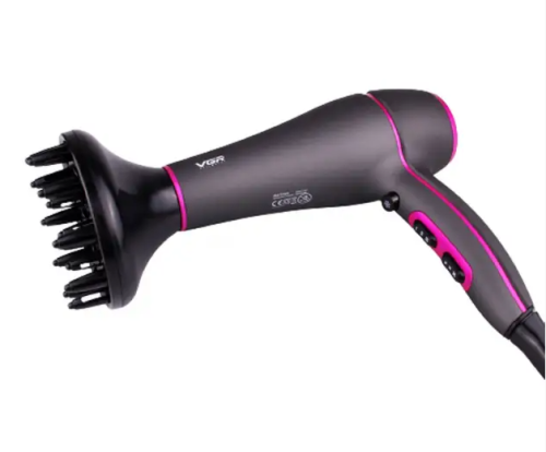 Потужний професійний фен VGR V-402 2200 Вт з концентратором і дифузором