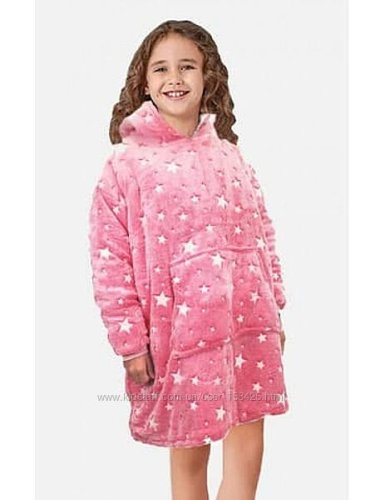 Дитяче худі-плед Stars Dream з капюшоном, люмінесцентне, світиться в темряві