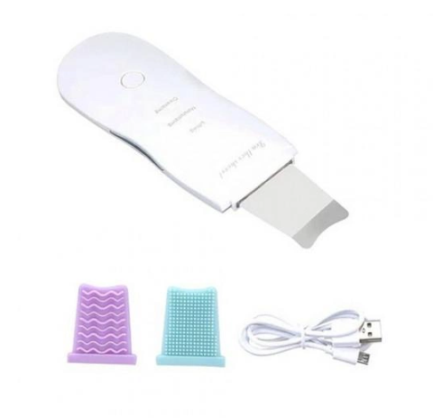 Портативний УЗ-скрабер MUYE 8815 для очищення, ліфтингу й тонізації обличчя, силікон. насадки, USB