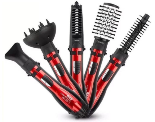 Фен-щітка RAF R416 Rotative Brush 5в1 з насадками для укладання, 1200 Вт