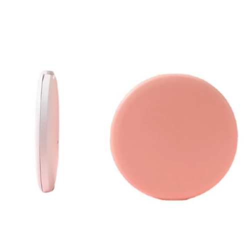 Кишенькове кругле дзеркало для макіяжу Pocket Mirror з LED-підсвічуванням, USB зарядка