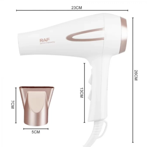 Фен для волосся RAF R.408 2200 Вт з концентратором та режимами нагріву/обдуву