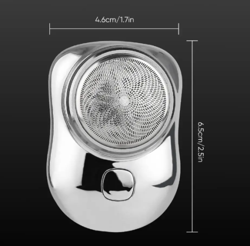 Портативна електробритва-брелок для сухого гоління, бездротова акумуляторна, USB-зарядка