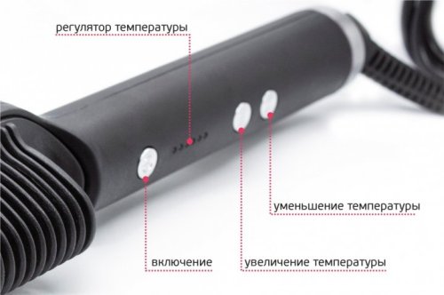Розчіска-випрямляч Hair Straightener 909B: праска-щітка з турмаліном, 6 температурних режимів