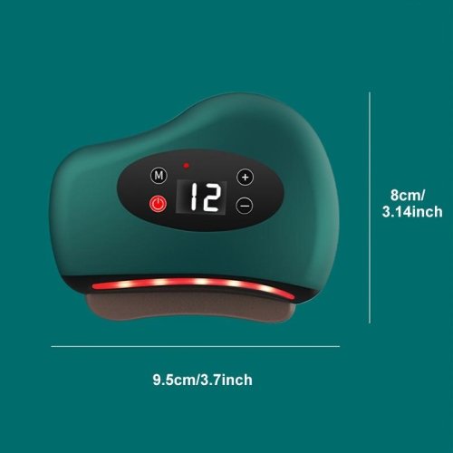 Електричний Gua Sha скребок‑масажер для тіла: вібрація, інфрачервоний підігрів, бездротовий, USB зарядка