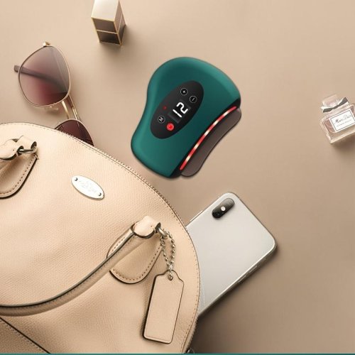 Електричний Gua Sha скребок‑масажер для тіла: вібрація, інфрачервоний підігрів, бездротовий, USB зарядка