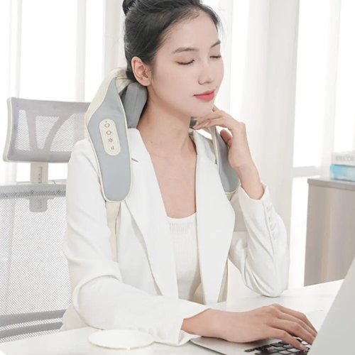 Ударний U-подібний вібромасажер-пояс для спини, плечей і шиї для тіла