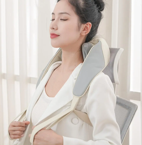 Ударний U-подібний вібромасажер-пояс для спини, плечей і шиї для тіла