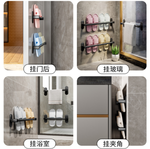 Підвісний настінний органайзер-вішалка для тапочок і рушників, тримач 38 см