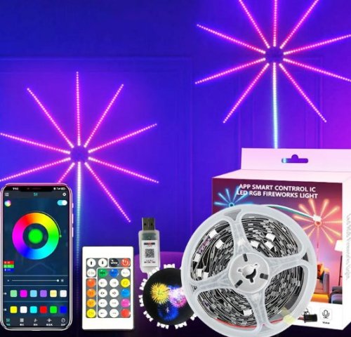 Світильник «Феєрверк» 28Key Kit BT — світломузика з пультом і Bluetooth