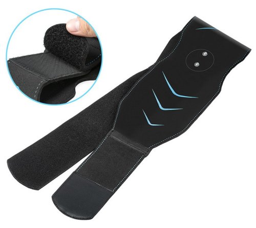 EMS+ міостимулятор‑пояс для преса з електроімпульсним масажем, USB‑зарядка