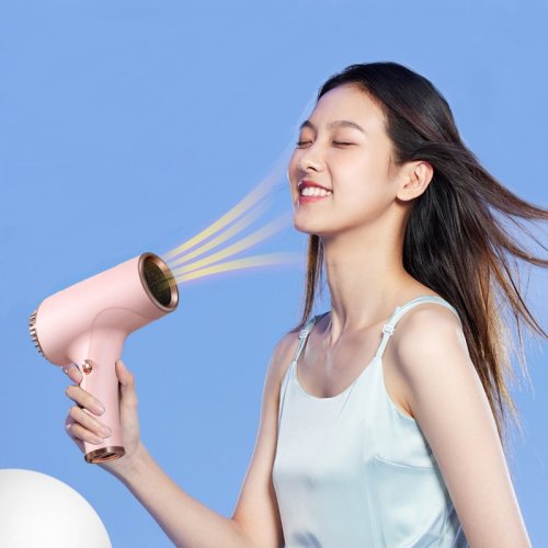 Портативний бездротовий фен USB із вбудованим акумулятором, 2 режими швидкості