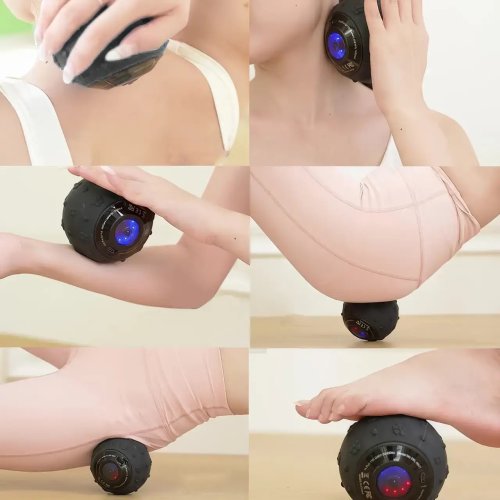 Вібромасажер-куля 9 см на акумуляторі, 5 режимів масажу для тіла /16992