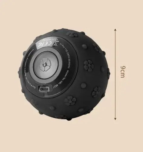 Вібромасажер-куля 9 см на акумуляторі, 5 режимів масажу для тіла /16992