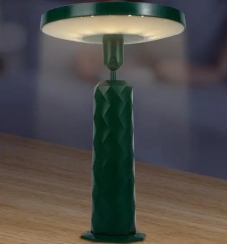 Дзеркало-нічник настільне кругле для макіяжу з LED підсвіткою, акумулятор 1200 mAh /17001