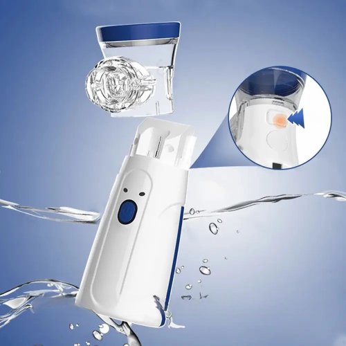 Портативний mesh-небулайзер JSL-W302: ультразвуковий ручний інгалятор для дому, 2 маски