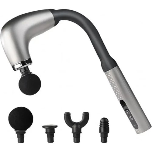 Перкусійний масажер MP-930 U-подібний для спини й тіла, 4 насадки