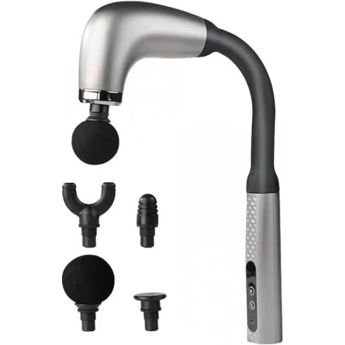 Перкусійний масажер MP-930 U-подібний для спини й тіла, 4 насадки