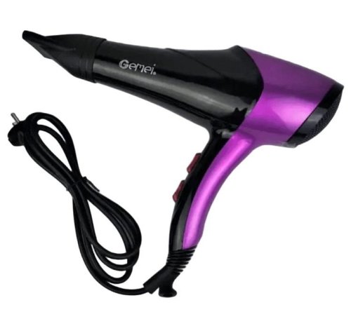 Фен для волосся GEMEI GM-1766 2.6 кВт AC — потужний професійний сушарка для укладки