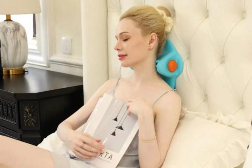 U-подібний ортопедичний підголовник W22: масажна подушка для шиї з вібро та підігрівом