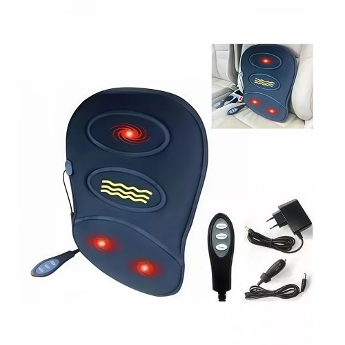 Масажна накидка на автосидіння LY-407 з підігрівом, 3 режими роботи