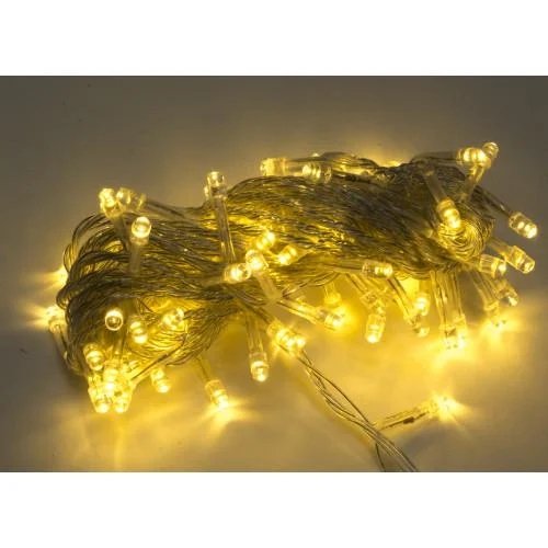 LED гірлянда 500, прозорий провід, тепле світло, XL-51-40, 450+25 м