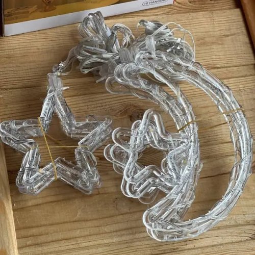 Гірлянда-штора LED «Місяць і зірки» 3 м, тепле світло, USB, SF-43