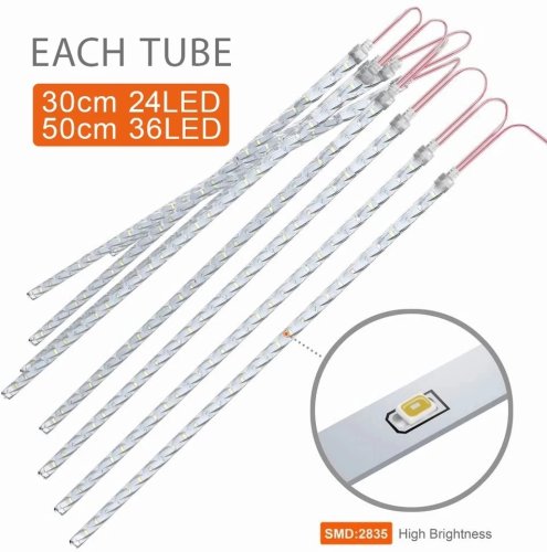 Світлодіодна гірлянда RD-110 «Сосульки» (трубки) 50 см, LED, мультиколор