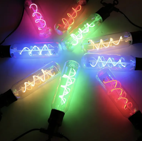 Вулична LED-гірлянда SFK-48 220V з подовженими спіральними лампами