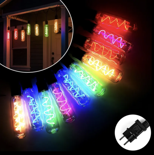 Вулична LED-гірлянда SFK-48 220V з подовженими спіральними лампами