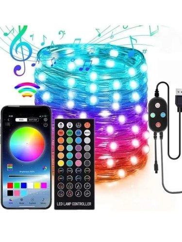 Вулична LED гірлянда 5 м Smart з Bluetooth і керуванням через додаток (App Control)