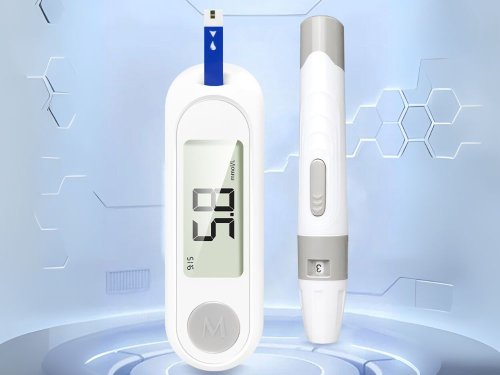 Глюкометр HH-XT520 від батарейки + 50 тест-смужок, вимірювач рівня глюкози в крові