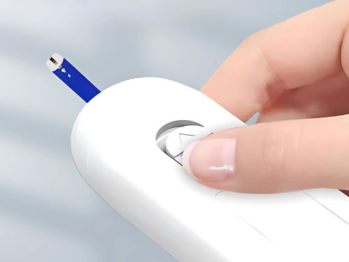 Глюкометр HH-XT520 від батарейки + 50 тест-смужок, вимірювач рівня глюкози в крові