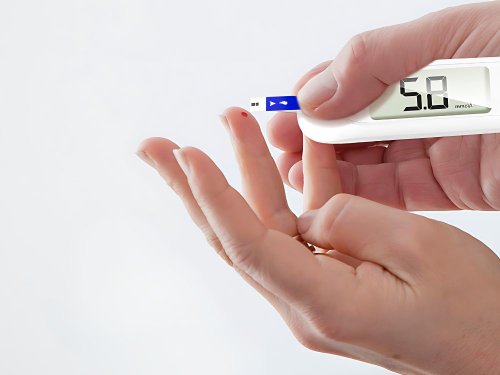 Глюкометр HH-XT520 від батарейки + 50 тест-смужок, вимірювач рівня глюкози в крові