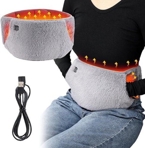 Електричний пояс-ремінь з підігрівом USB XL-1518 для попереку та грілка для рук
