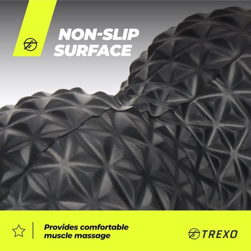 Фітнес-ролик для масажу з подвійним м’ячем 16×9 см, набір ND-5274