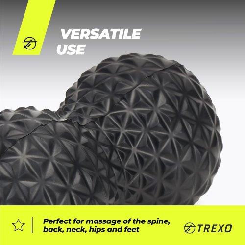 Фітнес-ролик для масажу з подвійним м’ячем 16×9 см, набір ND-5274