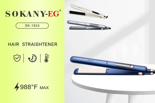 Енергозберігаючий випрямляч для волосся SOKANY SK-1924, керамічне покриття, утюжок