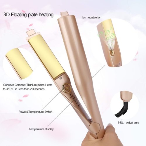 Плойка-стайлер HAIR WA-1 2в1: спіральна завивка та випрямлення волосся