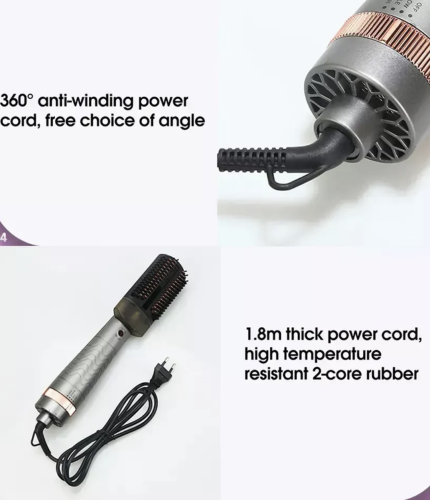 Парова щітка-фен 3в1 Hair Steam Brush: випрямляч, фен і гребінець INFRARED+SPRAY HOTairCOMB