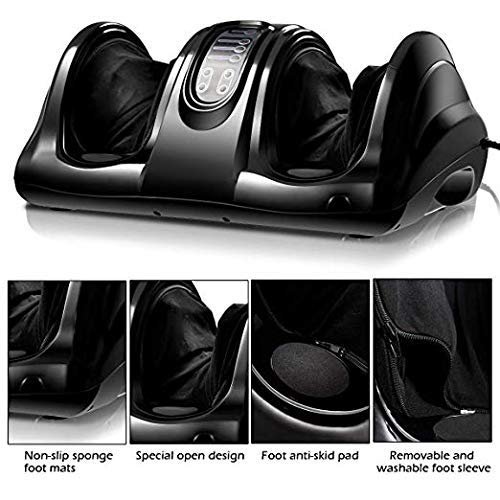 Електромасажер для стоп і литок Shiatsu Foot Massager, роликовий, з пультом керування